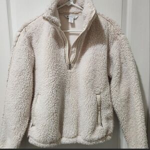 Athleta Cream Sherpa Jacket
